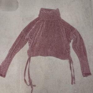 Women's Cowl Neck Sweater - Pink